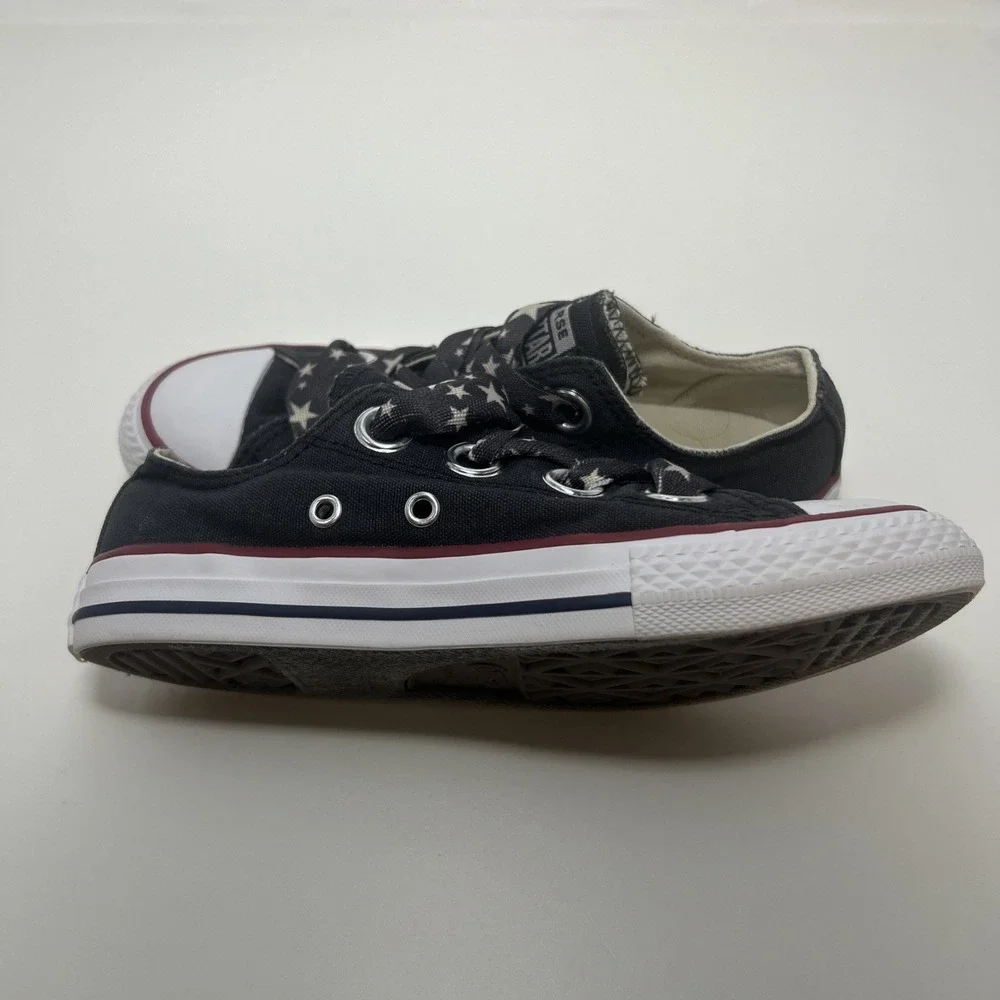 Converse‎ Kids' Chuck Taylor All Star Big Eyelet Ox  Sneakers Sz 1 Ribbon Lace